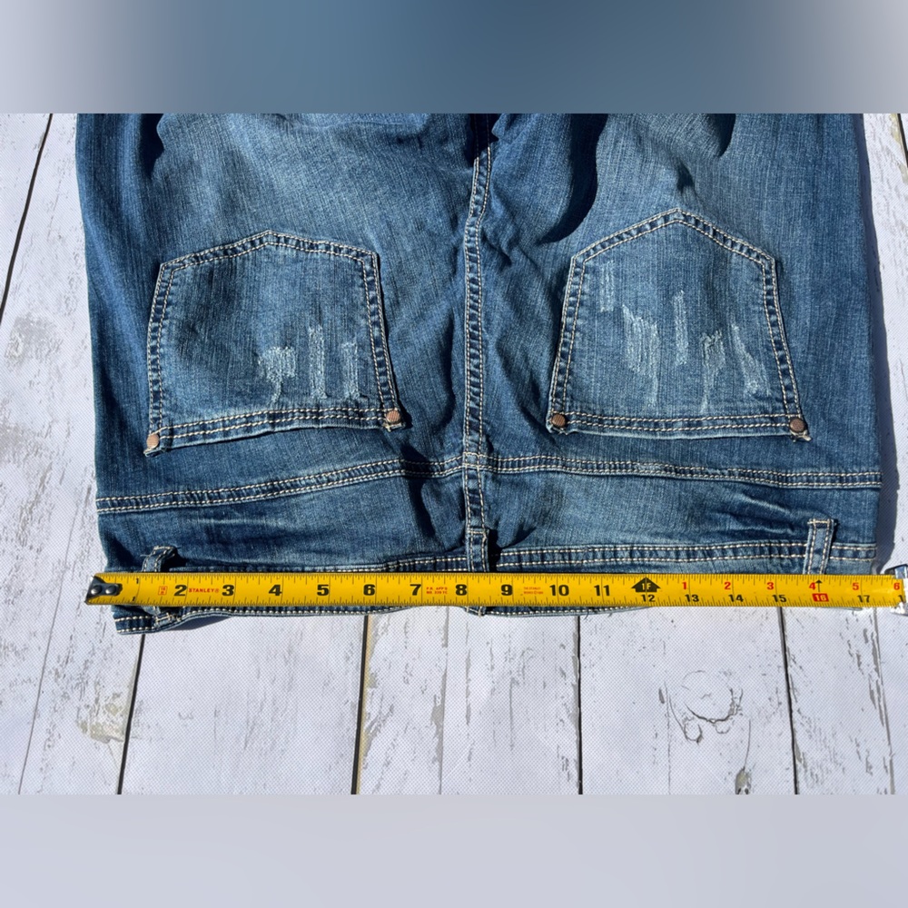 V Christina sequin Embellished Blue Flare Jeans size 15 - Picture 9 of 12
